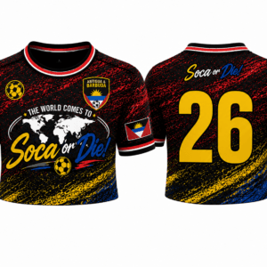 Soca or Die Antigua and Barbuda Cropped Soccer Jersey