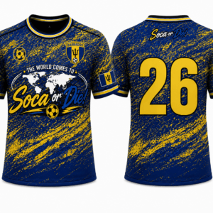 Soca or Die Barbados Soccer Jersey