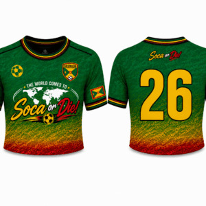 Soca or Die Greneda Cropped Soccer Jersey