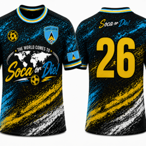 Soca or Die Saint Lucia Soccer Jersey