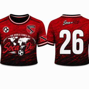 Soca or Die Trinidad Cropped Soccer Jersey