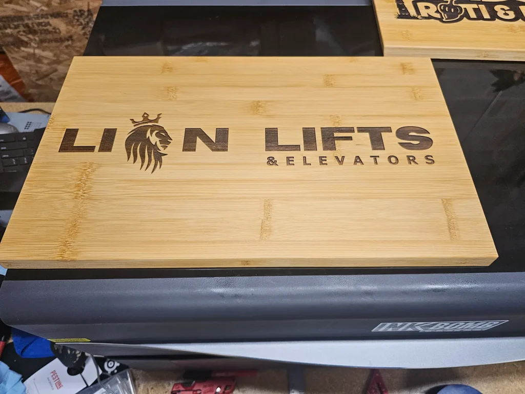 Laser Engraving Vaughan Custom laser engraving project completed by Ink Bomb Society in Woodbridge